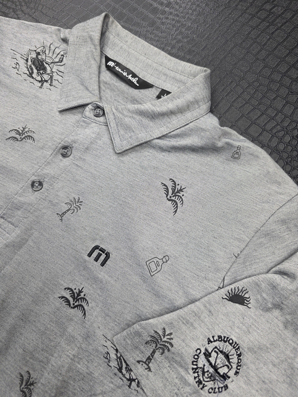 Travis Mathew Ice Breaker Polo Heather Medium Grey Size Large